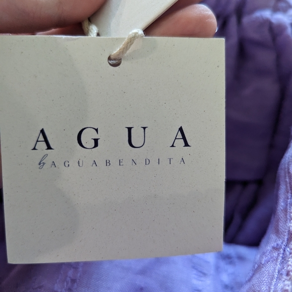 Agua by Agua BenditaCienfuegos La Fania Lila Minidress - Picture 4 of 8